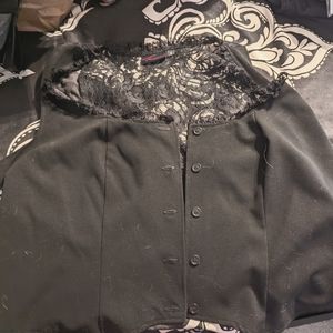 Torrid lace back vest